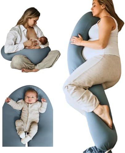 Cuddobaby 5-in-1 Cooling Pregnancy Pillow with Travel Bag
