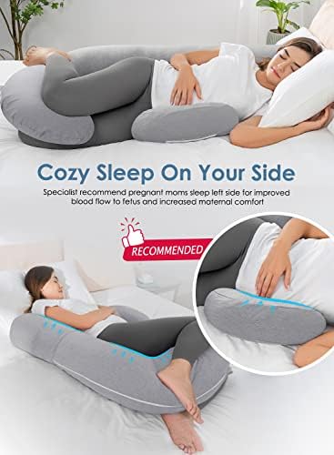 QUEEN ROSE Cooling Maternity Pillow for Pregnancy Comfort