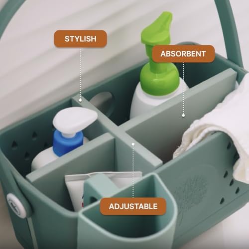 Parker Baby Bath Caddy Inserts 4 Adjustable Compartments