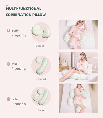 Oternal Pregnancy Pillow with Adjustable Cover
