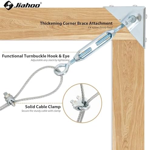 Sturdy Anti Sag Gate Kit for Wooden Fence - Silver