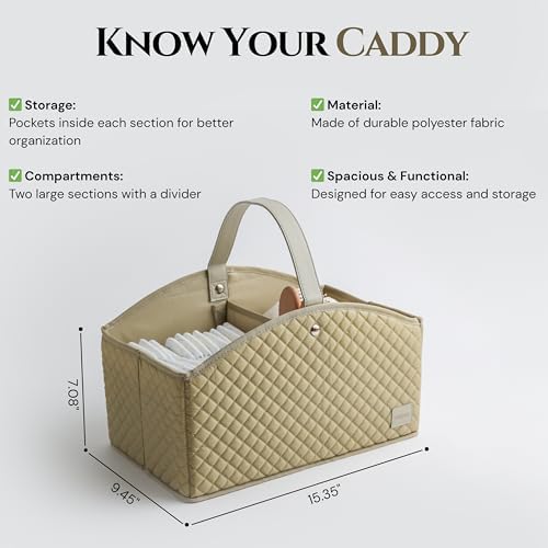 Cherubin Chic Baby Diaper Caddy Organizer 1