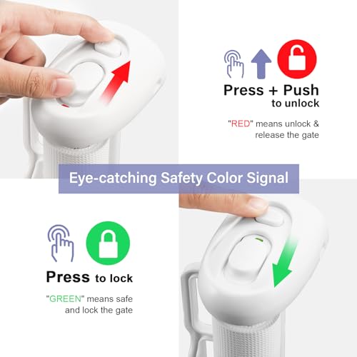 PRObebi Retractable Gate - 72 Wide Stair Door Safety