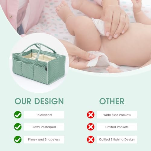 Skycase Large Diaper Caddy Organizer Green