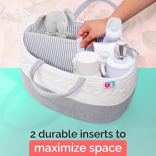 Babynma Rope Diaper Caddy - Gray Extra Large