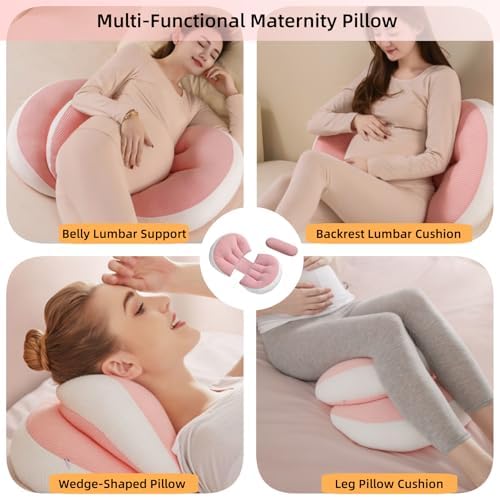 Iramoiri Pregnancy Pillow with 30 Slope Pink