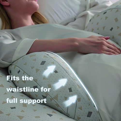 DOUBLE 2 C Pregnancy Body Pillow - Grey