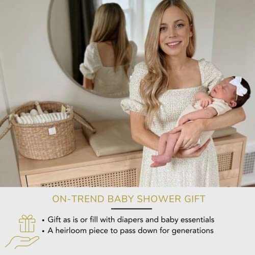 BEBE BASK Premium Diaper Caddy Organizer - Rosa