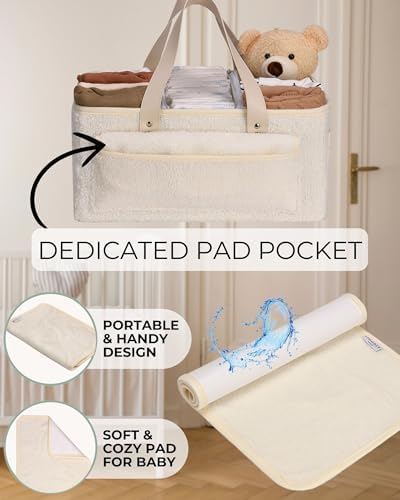 Toodly Baby Diaper Caddy with Changing Mat Organizer 1