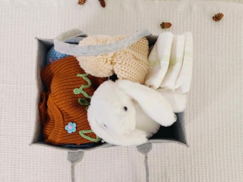 Personalized Baby Diaper Caddy with Name Letters