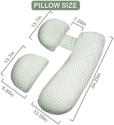 Oskeray Pregnancy Pillow with Adjustable Cover 1
