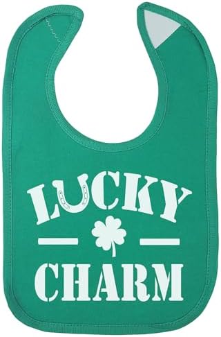 Aidens Corner St Patricks Day Baby Bib Set - Green Shamrock