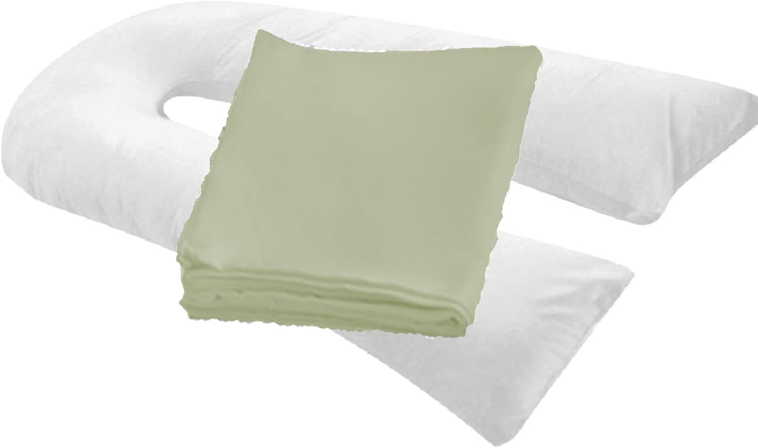MoonRest Pregnancy U-Shaped Pillow Cover - Grey