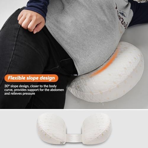 YLMXBZZ Pregnancy Pillow - Double Sided Support with 30 Slope Design