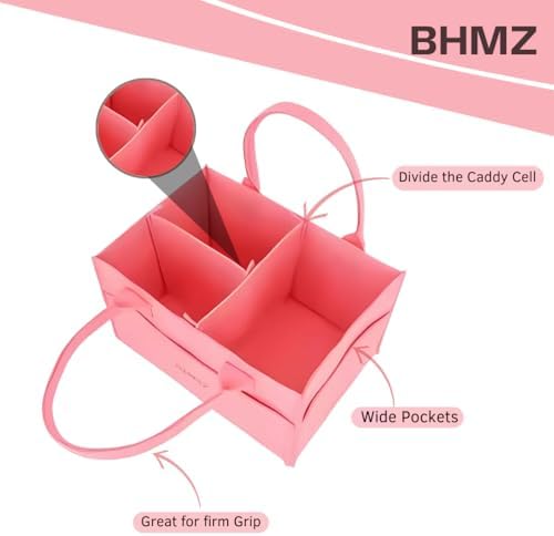 BHMZ Baby Diaper Caddy Organizer - Pink 1