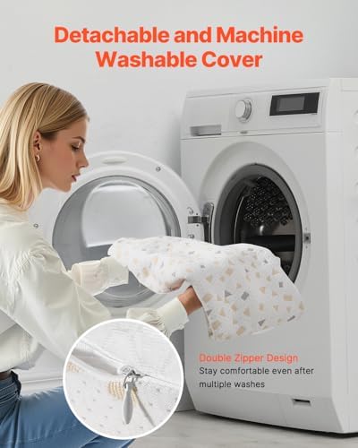 VEVOR Pregnancy Pillows Adjustable Maternity Pillow with Removable Cover