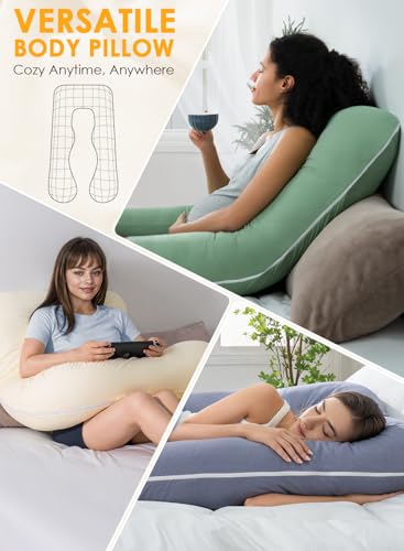 QUEEN ROSE U Shaped Pregnancy Pillow for Comfort and Support