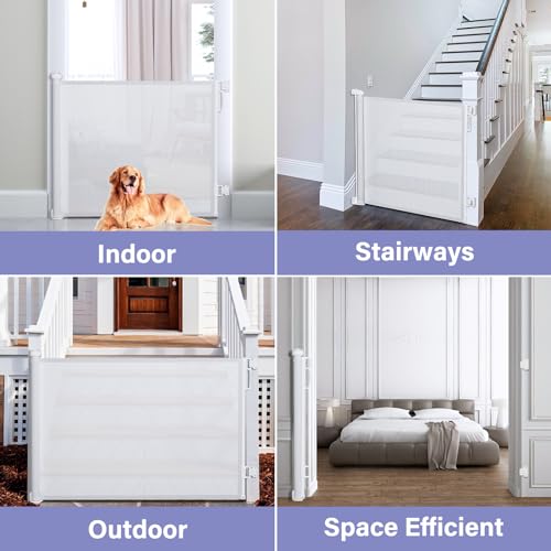 PRObebi Retractable Gate - 72 Wide Stair Door Safety