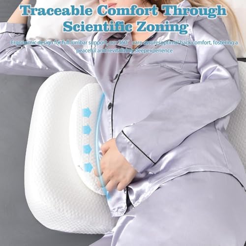 GOENDR Memory Foam Pregnancy Pillow with Cooling Cover