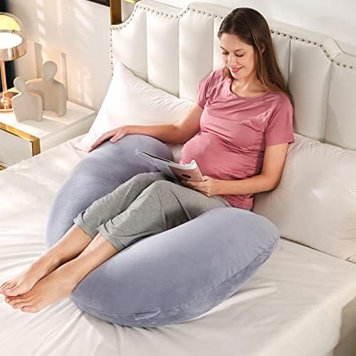 BATTOP Pregnancy Pillow with Cooling Washable Cover