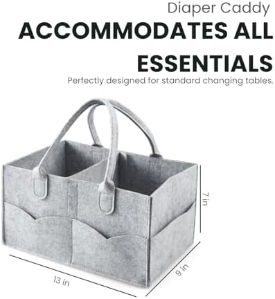 PandaEar 2 Pack Baby Diaper Caddy Organizer Portable