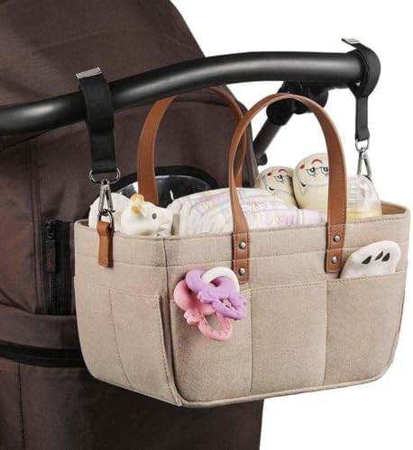 Baby Diaper Caddy Organizer Portable Storage Bin