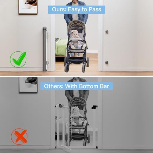 PRObebi Retractable Gate - 54 Wide 34 Tall Baby Dog Safety