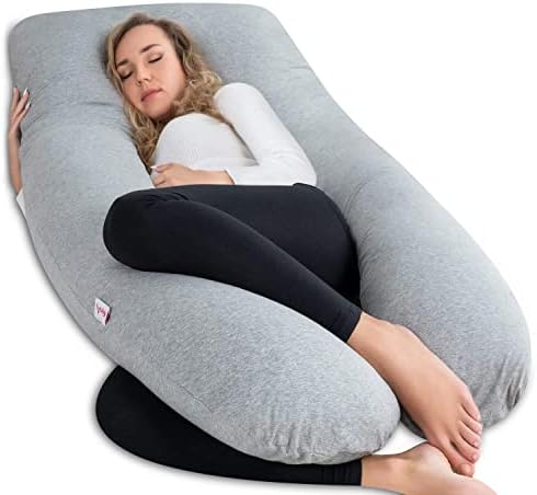 AngQi U Shaped Pregnancy Pillow with Cooling Cover 1