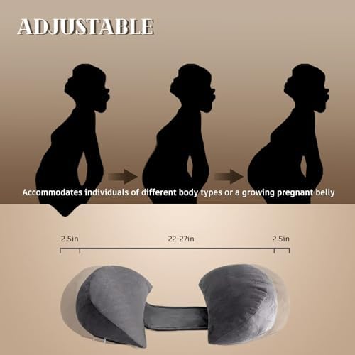 DOWNCOOL Pregnancy Pillow with Removable Cover 1