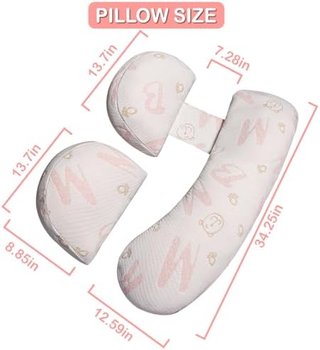 Oskeray Pregnancy Pillow with Adjustable Cover