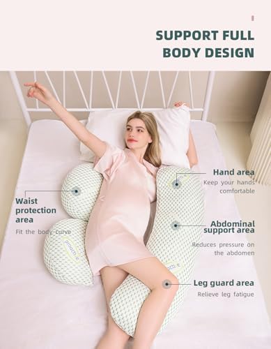 Oternal Pregnancy Pillow with Adjustable Cover