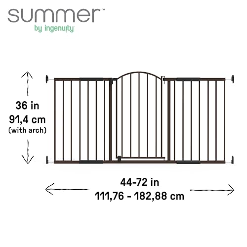 Summer Infant Extra Wide Metal Safety Gate with Auto Close Door