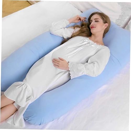 U-Shape Pregnancy Pillow Case - Sky Blue 4842 X 2559 Inches Zipper Design