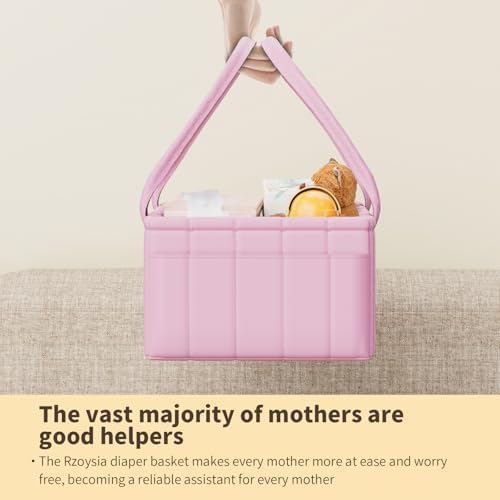 Clever Pink Baby Diaper Caddy Organizer Storage Basket