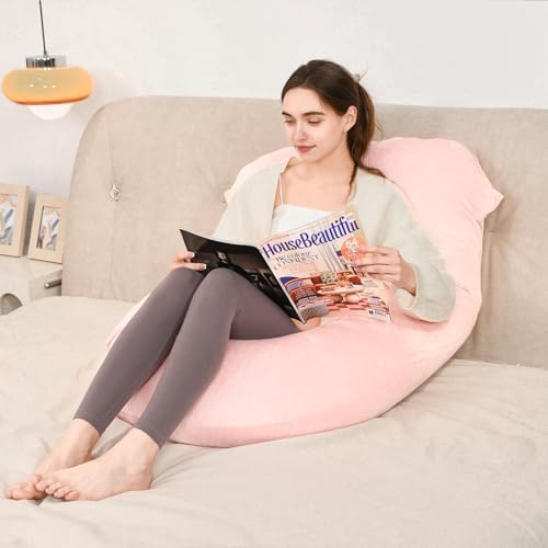 Iangorion Full Body Pillow Pink U-Shaped Maternity Support