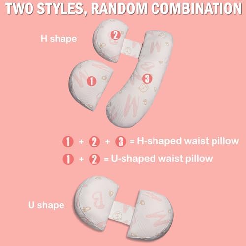 Oskeray Pregnancy Pillow with Adjustable Cover