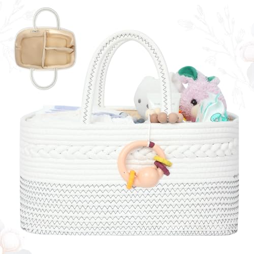 Miss Fong Diaper Caddy Organizer Portable Baby Basket