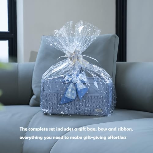 LUKJOJO Luxury Baby Diaper Caddy with Organizer