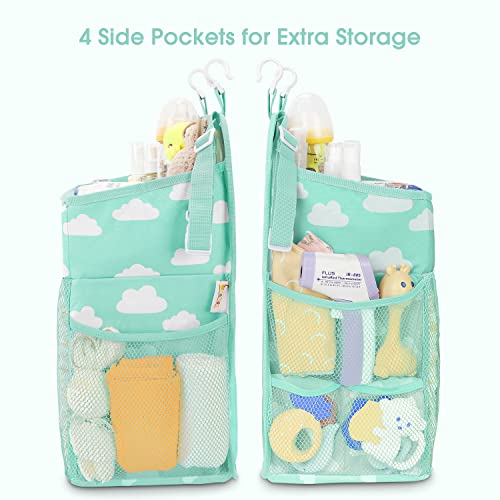 Maliton Hanging Diaper Caddy Organizer - Blue-Green