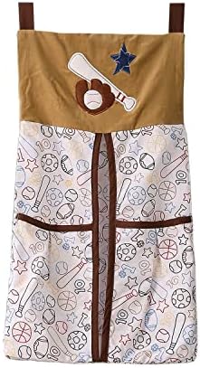 CribMATE Embroidery Diaper Stacker Brown Sports