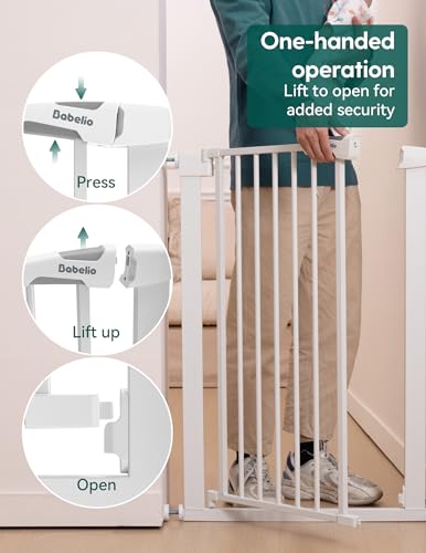 BABELIO 36 Tall Narrow Baby Gate with Auto-Close