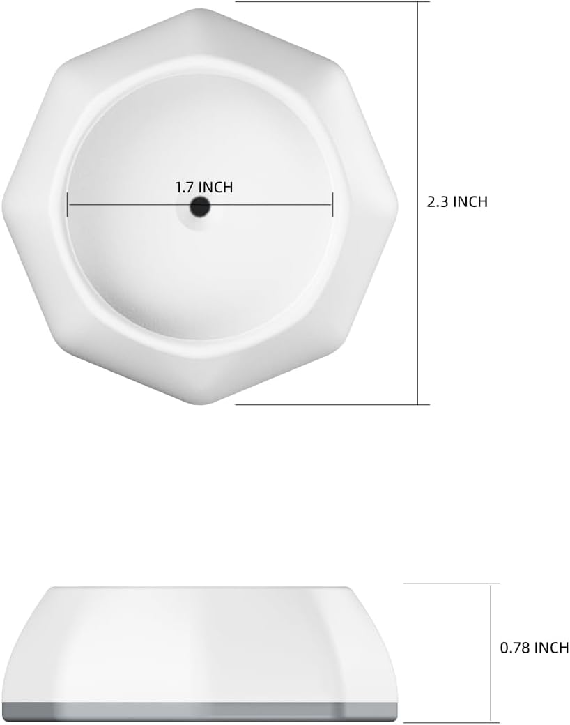 ICERO Baby Gate Wall Protector - 4 Pack White