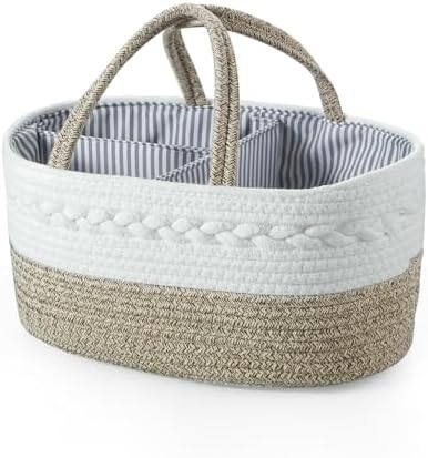 PandaEar Diaper Caddy Organizer - Brown