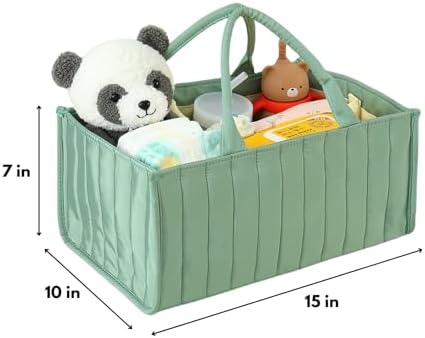 PandaEar Baby Diaper Caddy Organizer with Handle