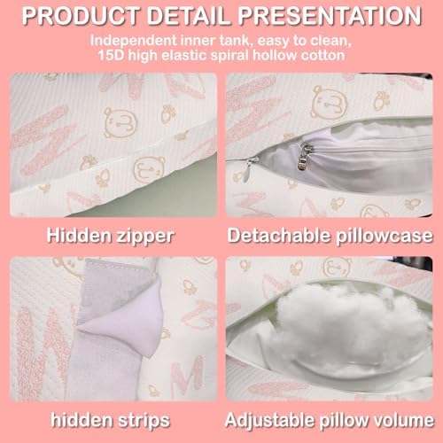 Oskeray Pregnancy Pillow with Adjustable Cover