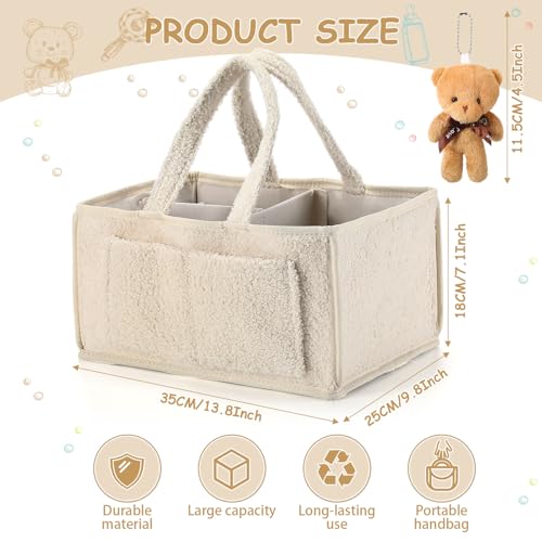 Teenyyou 2 Pcs Baby Diaper Caddy Organizer Set