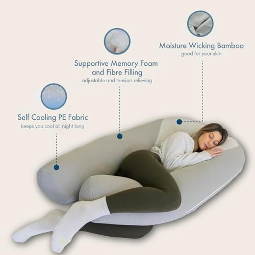 Plufl Hugl Cooling Body Pillow for Adults