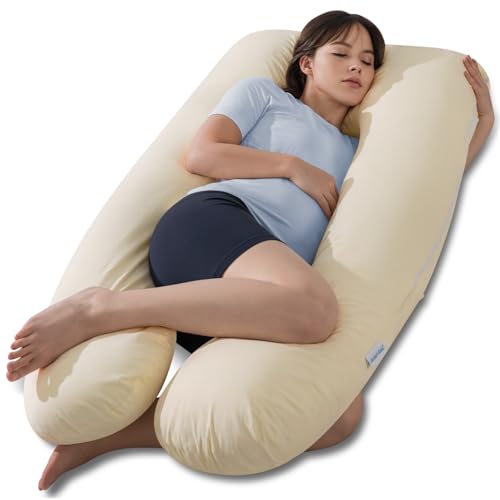 QUEEN ROSE U Shaped Pregnancy Pillow for Comfort and Support