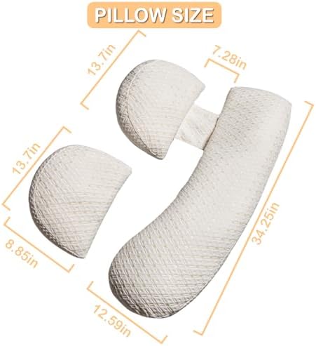 Oskeray Pregnancy Pillow with Detachable Adjustable Support