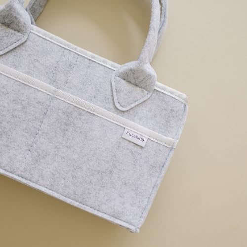 Putska Baby Diaper Caddy Organizer - Grey Extra Large